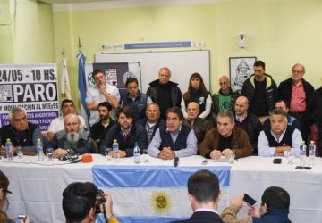 Los gremios se manifestaron en contra del FMI