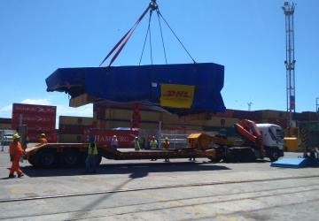 DHL trasladó una acería completa hasta Rosario